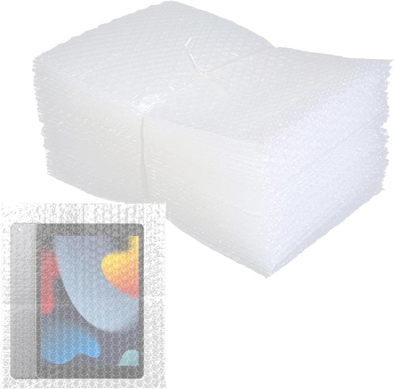 XHMAXE 50Pcs Bubble Pouche Wrap, 12”x16” Bubble Bags for Shopping, Double Wall Bubble Cushioning Wrap Bags for Mailing Packing, Moving and Storage Fragile China Dishes Electronic Item - Image 1